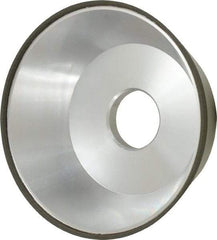 Made in USA - 5" Diam, 1-1/4" Hole Size, 1-3/4" Overall Thickness, 150 Grit, Type 11 Tool & Cutter Grinding Wheel - Very Fine Grade, Diamond - All Tool & Supply