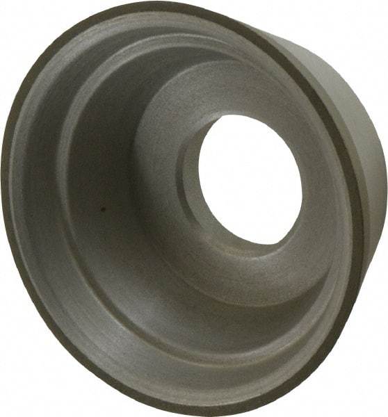 Made in USA - 3-3/4" Diam, 1-1/4" Hole Size, 1-1/2" Overall Thickness, 100 Grit, Type 11 Tool & Cutter Grinding Wheel - Fine Grade, Diamond - All Tool & Supply