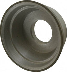 Made in USA - 3-3/4" Diam, 1-1/4" Hole Size, 1-1/2" Overall Thickness, 100 Grit, Type 11 Tool & Cutter Grinding Wheel - Fine Grade, Diamond - All Tool & Supply