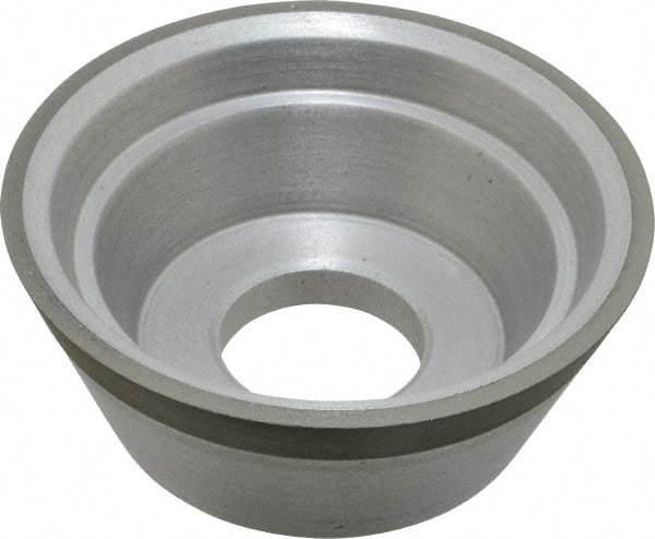 Made in USA - 3-3/4" Diam, 1-1/4" Hole Size, 1-1/2" Overall Thickness, 150 Grit, Type 11 Tool & Cutter Grinding Wheel - Very Fine Grade, Diamond - All Tool & Supply