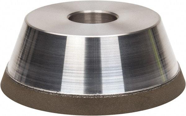 Made in USA - 5" Diam, 1-1/2" Hole Size, 1-3/4" Overall Thickness, 220 Grit, Type 11 Tool & Cutter Grinding Wheel - Very Fine Grade, Diamond - All Tool & Supply