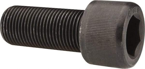 Value Collection - 3/4-16 UNF Hex Socket Drive, Socket Cap Screw - Alloy Steel, Black Oxide Finish, Fully Threaded, 1-3/4" Length Under Head - All Tool & Supply