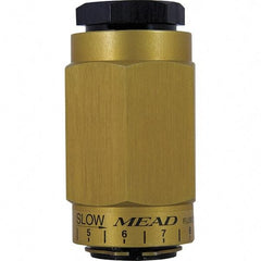 Mead - 1/2" NPTF Threaded Flow Control Valve - 0 to 250 psi & Aluminum Material - All Tool & Supply