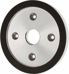 Made in USA - 6" Diam, 1-1/4" Hole Size, 3/4" Overall Thickness, 220 Grit, Type 6 Tool & Cutter Grinding Wheel - Very Fine Grade, Diamond - All Tool & Supply