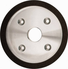 Made in USA - 6" Diam, 1-1/4" Hole Size, 3/4" Overall Thickness, 100 Grit, Type 6 Tool & Cutter Grinding Wheel - Fine Grade, Diamond - All Tool & Supply