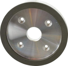 Made in USA - 6" Diam, 1-1/4" Hole Size, 3/4" Overall Thickness, 150 Grit, Type 6 Tool & Cutter Grinding Wheel - Very Fine Grade, Diamond - All Tool & Supply