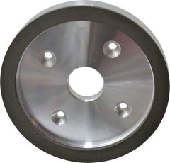 Made in USA - 6" Diam, 1-1/4" Hole Size, 3/4" Overall Thickness, 220 Grit, Type 6 Tool & Cutter Grinding Wheel - Very Fine Grade, Diamond - All Tool & Supply