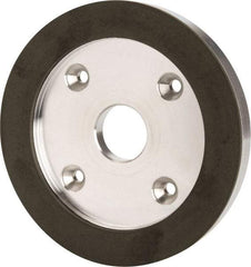 Made in USA - 6" Diam, 1-1/4" Hole Size, 3/4" Overall Thickness, 220 Grit, Type 6 Tool & Cutter Grinding Wheel - Very Fine Grade, Diamond - All Tool & Supply