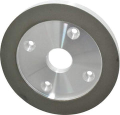 Made in USA - 6" Diam, 1-1/4" Hole Size, 3/4" Overall Thickness, 220 Grit, Type 6 Tool & Cutter Grinding Wheel - Very Fine Grade, Diamond - All Tool & Supply