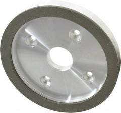 Made in USA - 6" Diam, 1-1/4" Hole Size, 3/4" Overall Thickness, 100 Grit, Type 6 Tool & Cutter Grinding Wheel - Fine Grade, Diamond - All Tool & Supply