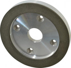 Made in USA - 6" Diam, 1-1/4" Hole Size, 3/4" Overall Thickness, 100 Grit, Type 6 Tool & Cutter Grinding Wheel - Fine Grade, Diamond - All Tool & Supply