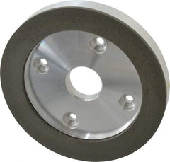 Made in USA - 6" Diam, 1-1/4" Hole Size, 3/4" Overall Thickness, 220 Grit, Type 6 Tool & Cutter Grinding Wheel - Very Fine Grade, Diamond - All Tool & Supply