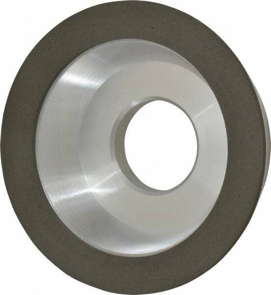 Made in USA - 4" Diam, 1-1/4" Hole Size, 1-1/4" Overall Thickness, 150 Grit, Type 11 Tool & Cutter Grinding Wheel - Very Fine Grade, Diamond - All Tool & Supply