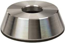 Made in USA - 4" Diam, 1-1/4" Hole Size, 1-1/4" Overall Thickness, 220 Grit, Type 11 Tool & Cutter Grinding Wheel - Very Fine Grade, Diamond - All Tool & Supply