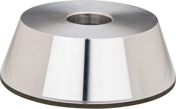 Made in USA - 5" Diam, 1-1/4" Hole Size, 1-3/4" Overall Thickness, 220 Grit, Type 11 Tool & Cutter Grinding Wheel - Very Fine Grade, Diamond - All Tool & Supply