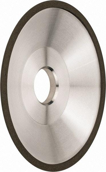 Made in USA - 6" Diam, 1-1/4" Hole Size, 1" Overall Thickness, 220 Grit, Type 12 Tool & Cutter Grinding Wheel - Very Fine Grade, Diamond - All Tool & Supply