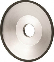 Made in USA - 6" Diam, 1-1/4" Hole Size, 1" Overall Thickness, 100 Grit, Type 12 Tool & Cutter Grinding Wheel - Fine Grade, Diamond - All Tool & Supply