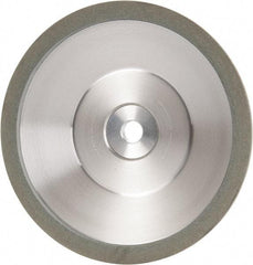 Made in USA - 6" Diam, 1-1/4" Hole Size, 1" Overall Thickness, 100 Grit, Type 12 Tool & Cutter Grinding Wheel - Fine Grade, Diamond - All Tool & Supply