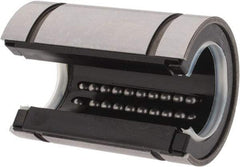 Thomson Industries - 20mm ID, Open Linear Bearing with Two Integral Wipers - 1.26" Overall Height, 32mm OD - All Tool & Supply