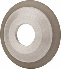 Made in USA - 4" Diam, 1-1/4" Hole Size, 1/2" Overall Thickness, 100 Grit, Type 12 Tool & Cutter Grinding Wheel - Fine Grade, Diamond - All Tool & Supply