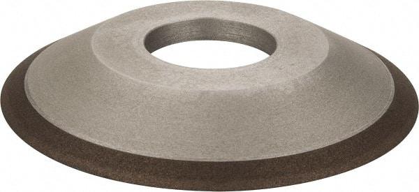 Made in USA - 4" Diam, 1-1/4" Hole Size, 1/2" Overall Thickness, 150 Grit, Type 12 Tool & Cutter Grinding Wheel - Very Fine Grade, Diamond - All Tool & Supply