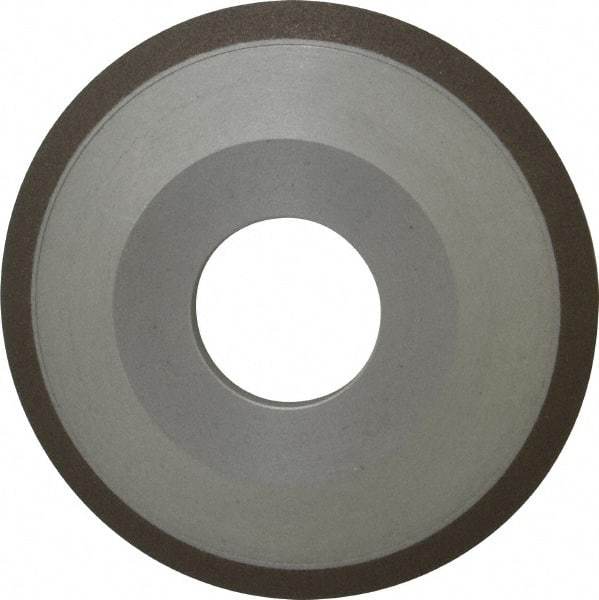 Made in USA - 4" Diam, 1-1/4" Hole Size, 1/2" Overall Thickness, 150 Grit, Type 12 Tool & Cutter Grinding Wheel - Very Fine Grade, Diamond - All Tool & Supply