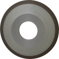 Made in USA - 4" Diam, 1-1/4" Hole Size, 1/2" Overall Thickness, 150 Grit, Type 12 Tool & Cutter Grinding Wheel - Very Fine Grade, Diamond - All Tool & Supply