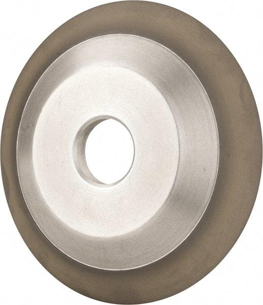 Made in USA - 6" Diam, 1-1/4" Hole Size, 3/4" Overall Thickness, 220 Grit, Type 12 Tool & Cutter Grinding Wheel - Very Fine Grade, Diamond - All Tool & Supply