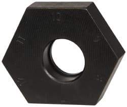 Mitee-Bite - 7 to 12mm Hex, 1/2-13 Stud Thread, Irregular Hex Clamp - 0.394" Hex Height, 4,000 Lb Holding Force, 1" Thread Length, 65 Ft/Lb Torque - All Tool & Supply