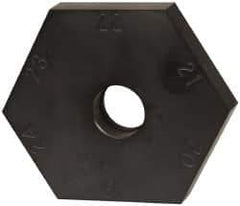 Mitee-Bite - 18 to 24mm Hex, 1/2-13 Stud Thread, Irregular Hex Clamp - 0.394" Hex Height, 4,000 Lb Holding Force, 1" Thread Length, 65 Ft/Lb Torque - All Tool & Supply