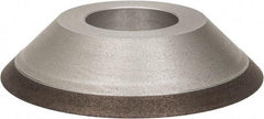 Made in USA - 3-1/2" Diam, 1-1/4" Hole Size, 3/4" Overall Thickness, 100 Grit, Type 15 Tool & Cutter Grinding Wheel - Fine Grade, Diamond - All Tool & Supply