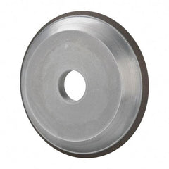 Made in USA - 6" Diam, 1-1/4" Hole Size, 3/4" Overall Thickness, 220 Grit, Type 15 Tool & Cutter Grinding Wheel - Very Fine Grade, Diamond - All Tool & Supply