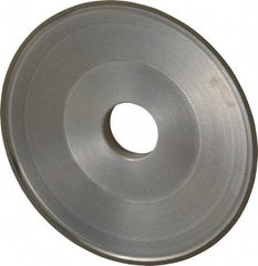 Made in USA - 6" Diam, 1-1/4" Hole Size, 3/4" Overall Thickness, 220 Grit, Type 15 Tool & Cutter Grinding Wheel - Very Fine Grade, Diamond - All Tool & Supply