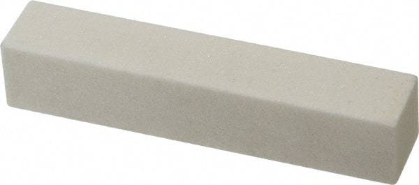 Grier Abrasives - 100 Grit Aluminum Oxide Rectangular Dressing Stick - 4 x 3/4 x 3/4, Coarse Grade, Vitrified Bond - All Tool & Supply