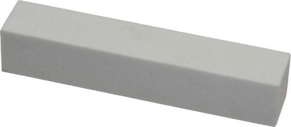 Grier Abrasives - 150 Grit Aluminum Oxide Rectangular Dressing Stick - 4 x 3/4 x 1/2, Medium Grade, Vitrified Bond - All Tool & Supply