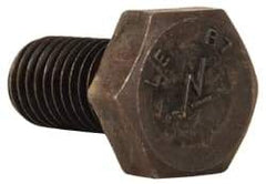 Made in USA - 5/8-11 Thread, 1-1/4" Length Under Head, Alloy Steel Hex Head Bolt - Uncoated, UNC Thread, ASTM A193, Grade B7 - All Tool & Supply