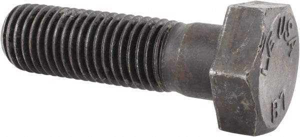 Made in USA - 7/8-9 Thread, 3" Length Under Head, Alloy Steel Hex Head Bolt - Uncoated, UNC Thread, ASTM A193, Grade B7 - All Tool & Supply