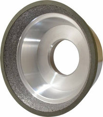 Made in USA - 3-3/4" Diam, 1-1/4" Hole Size, 1-1/2" Overall Thickness, 150 Grit, Type 11 Tool & Cutter Grinding Wheel - Very Fine Grade, CBN - All Tool & Supply