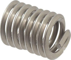 Heli-Coil - Single Insert, 1/4-20 UNC, 2D, Nitronic 60 Stainless Steel Screw Locking Insert - 8 Free Coils, 1/2 Inch Overall Length, 0.31 to 0.33 Inch Outside Diameter, with Tang, 18-8 Material Grade - Exact Industrial Supply