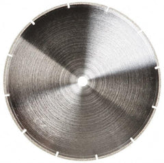 Made in USA - 10" Diam, 5/8" Arbor Hole Diam, Wet & Dry Cut Saw Blade - Diamond-Tipped, Standard Round Arbor - All Tool & Supply