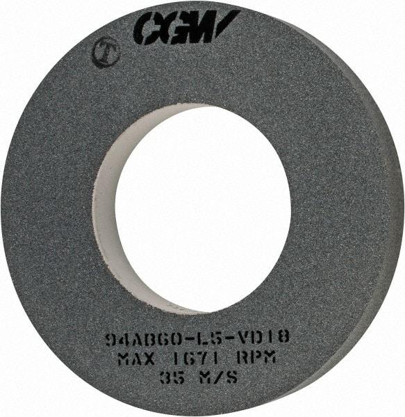 Camel Grinding Wheels - 16" Diam x 8" Hole x 2" Wide Centerless & Cylindrical Grinding Wheel - 60 Grit, Aluminum Oxide, Type 1, Medium Grade, Vitrified Bond, No Recess - All Tool & Supply