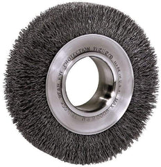 Baldor - 8" OD, 3/4" Arbor Hole, Crimped Wheel Brush - 3/4" Arbor Hole - All Tool & Supply