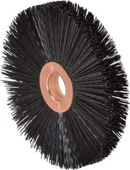 Weiler - 3" OD, 1/2" Arbor Hole, Crimped Nylon Wheel Brush - 3/8" Face Width, 1" Trim Length, 0.016" Filament Diam, 20,000 RPM - All Tool & Supply