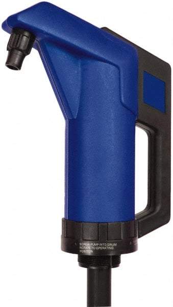 Tuthill - 3/4" Outlet, Polypropylene Hand Operated Piston Pump - 11 oz per Stroke, 22" OAL, For Diesel Exhaust Fluid - All Tool & Supply