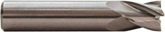 M.A. Ford - 5/8", 3/4" LOC, 5/8" Shank Diam, 3" OAL, 4 Flute, Solid Carbide Square End Mill - Single End, TiN Finish, 30° Helix, Centercutting, Right Hand Cut, Right Hand Flute, Series 163 - All Tool & Supply