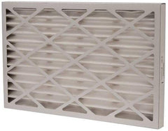 Value Collection - 16" Noml Height x 25" Noml Width x 1-3/4" Noml Depth, 35 to 45% Capture Efficiency, Wireless Pleated Air Filter - MERV 8, Synthetic, Integrated Beverage Board Frame, 500 Max FPM, 1,400 CFM, For Heating & Air Conditioning Units - All Tool & Supply