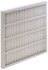 Value Collection - 20" Noml Height x 25" Noml Width x 2" Noml Depth, 35 to 45% Capture Efficiency, Wireless Pleated Air Filter - MERV 8, Synthetic, Integrated Beverage Board Frame, 500 Max FPM, 1,740 CFM, For Heating & Air Conditioning Units - All Tool & Supply