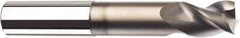 SGS - 1/2", 3 Flute, Single End, Solid Carbide, 0.015" Corner Radius End Mill - 3" OAL, 38° Helix, Right Hand Flute, 5/8" LOC, Right Hand Cut, 1-3/8" Extended Reach - All Tool & Supply