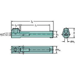 CXS-A1000-08 Cylindrical Shank With Flat To CoroTurn® XS Adaptor - All Tool & Supply