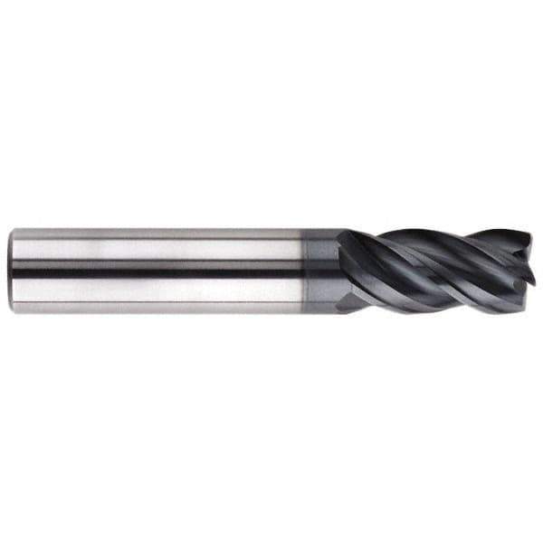 SGS - 8mm, 4 Flute, Single End, Solid Carbide, 1.5mm Corner Radius End Mill - 63mm OAL, Right Hand Flute, 19mm LOC, Right Hand Cut - All Tool & Supply